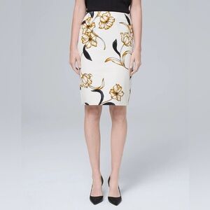 Printed Pencil Skirt White House Black Market